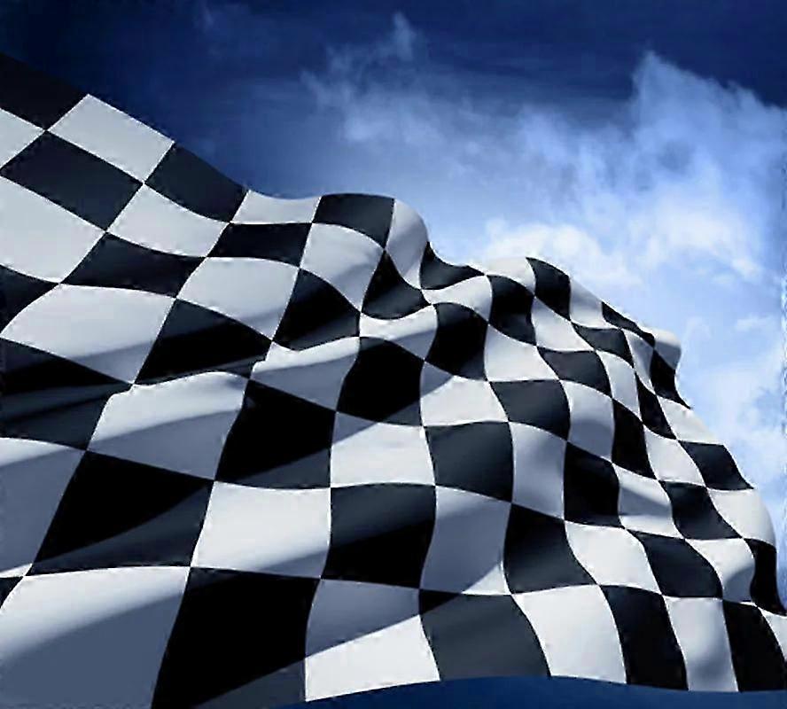 Polyester Racing Flag Decal