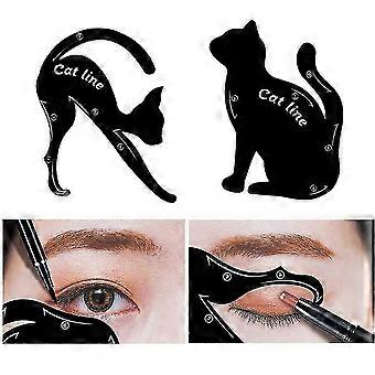 Pochoir pour maquillage "œil de chat", PVC mat.