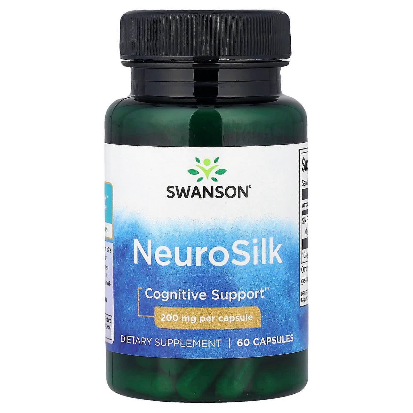 Swanson, NeuroSilk, 200 mg, 60 Capsules
