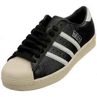 adidas Superstar Vintage Womens Classic Trainers in Black White