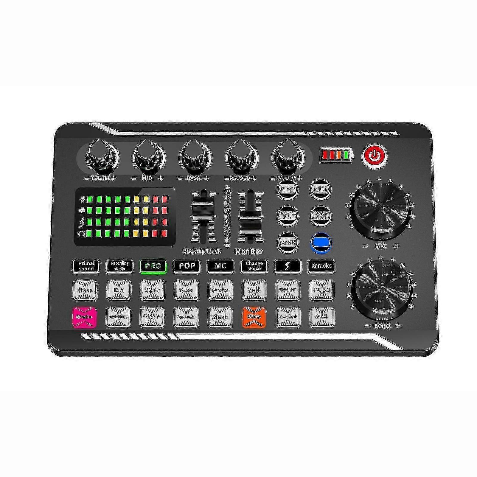 USB Live Streaming Sound Card with EQ Control