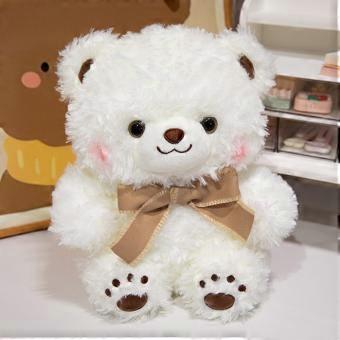 11.8-Inch Brown Teddy Bear Plush Toy, Soft Cuddly Stuffed Animal Gift for Kids, Birthday and Christmas