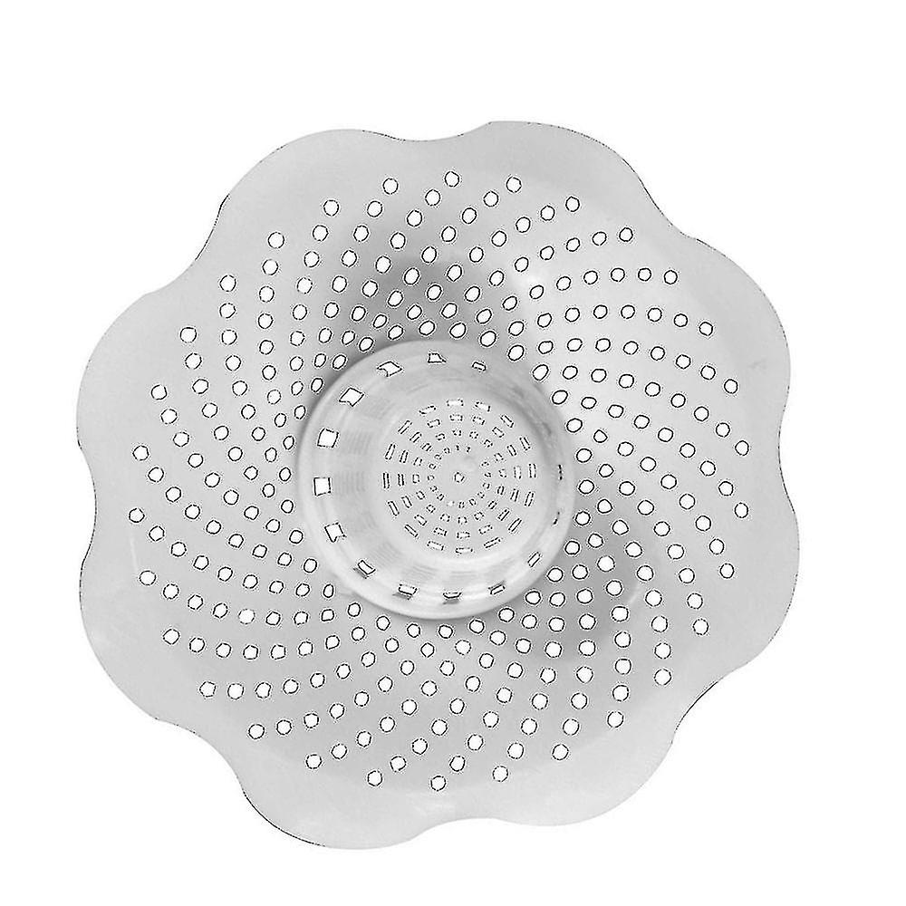 Bathtub Hair Catcher Strainer Snare, Drain, White