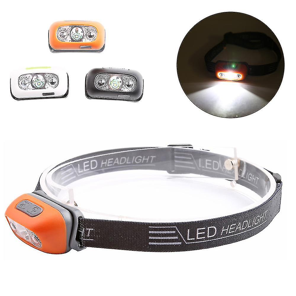 Mini Rechargeable Led Headlamp Body Motion Sensor Headlight Camping Flashlight Head Light