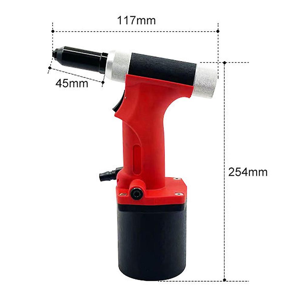 Pneumático Rebite Gun Air Riveter com 3/32 polegadas 1/8 polegadas 5/32 polegadas 3/16 polegadas de rebite para liga de alumínio automotivo metálico