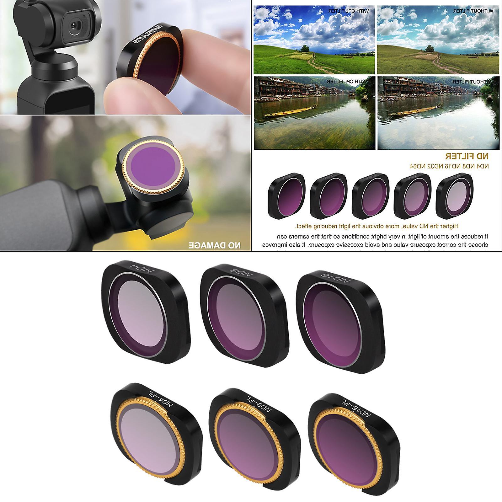 Camera Lens Filter Filters Kit For   Pocket2 Multi Coated Nd X 6 Set