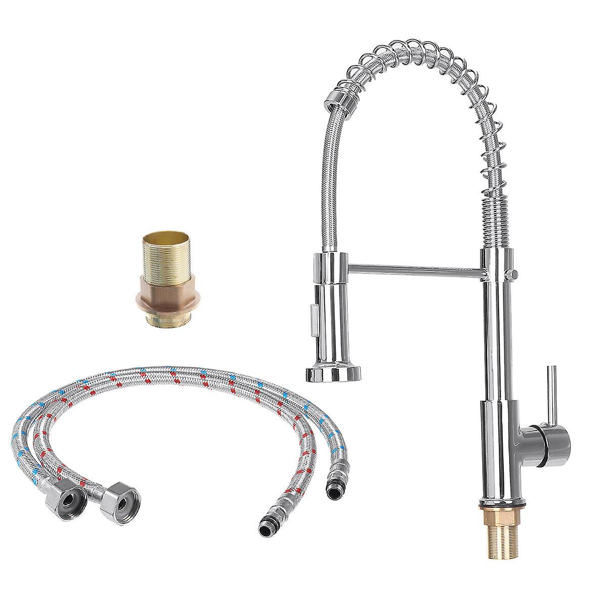 Pumped Ramen Basin Tap - Full Copper, Rotatable, Hot & Cold Double Mode Kitchen Sink Spring Tap