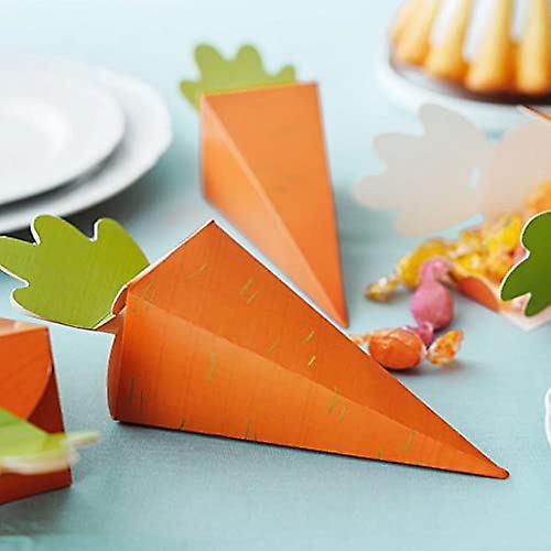 Carrot Treat Boxes | Easter Party Gift Box Peter Rabbit Birthday Favours x6