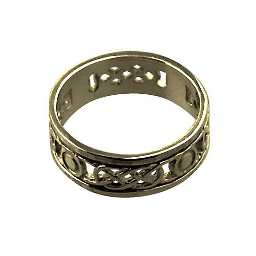 9ct Gold 6mm Celtic Wedding Ring Size L