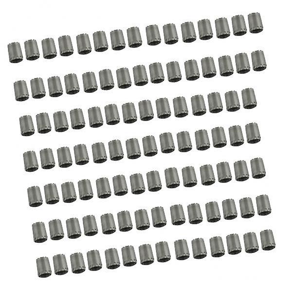 Lot de 2 capuchons de valve de pneu standard TPMS, gris, 100 pièces