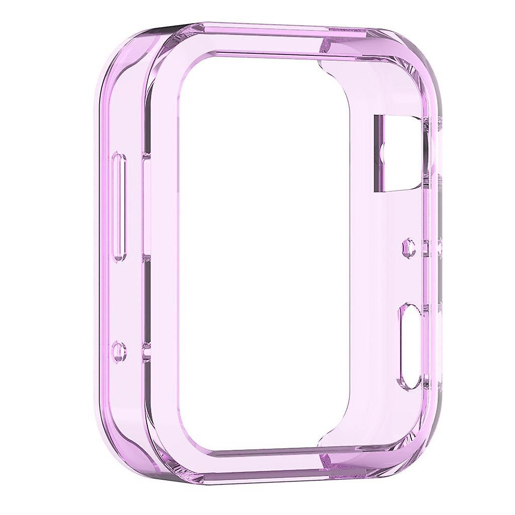 New Soft Smart Watch Case Housing Frame Protector For  Clear Purple