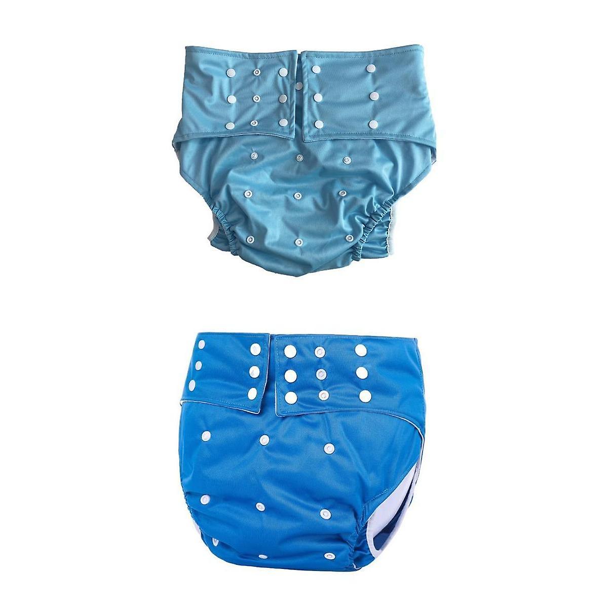 2 Stück waschbare PUL Erwachsene Stoffwindel Windel für Männer Frauen PUL und Stoff