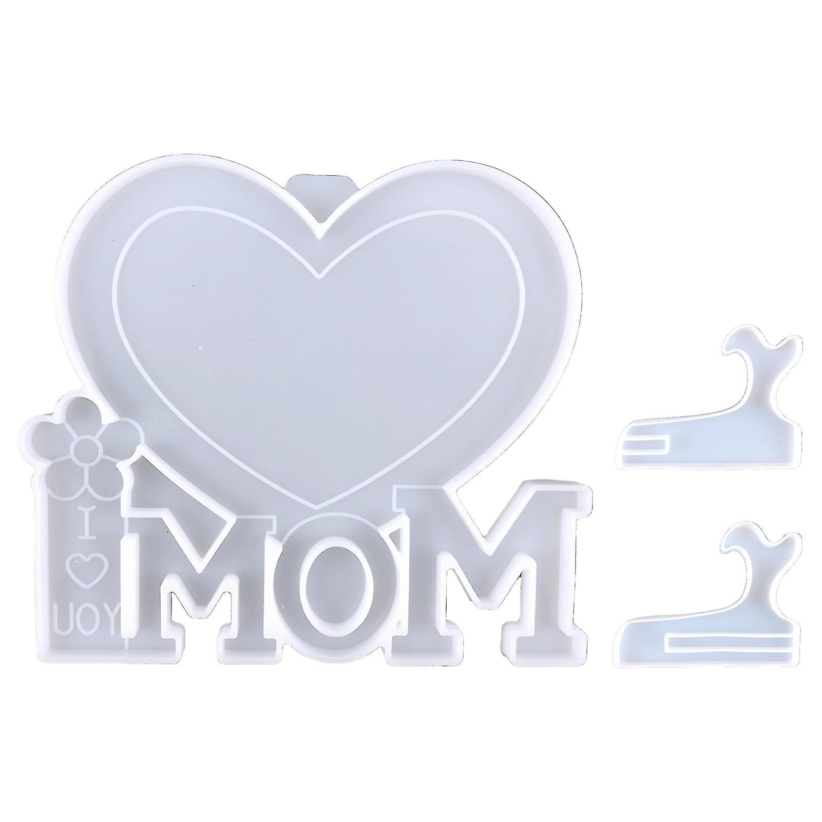 1セット美しいハートシェイプフォトフレーム金型祝福かわいいシリコーン鋳造金型家庭用品