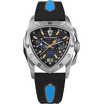 Nieuwe sp heren analoog quartz horloge met koeienhuid armband TLF-A13-4