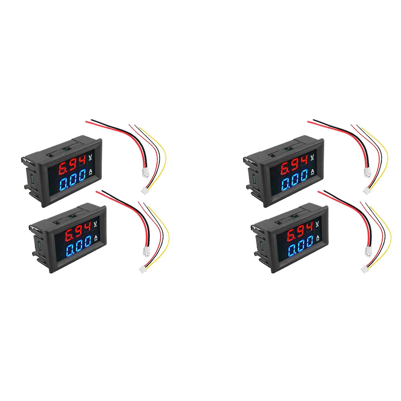 2pcs Ammeter 100v 10a Amp Volta Current Meter Er