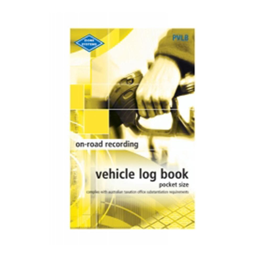 Zions Vehicle Log Book Compact Pocket Size 64 Pages Soft Cover High Quality
