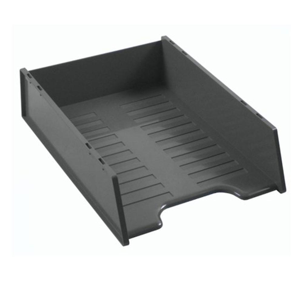 Italplast Multifit 文件托盘深空灰色实心底座耐用额外强度