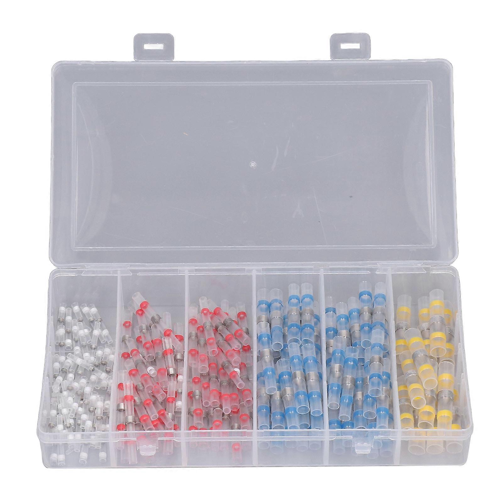 150Pcs Heat Shrink Wire Connector Butt Crimp Terminal Waterproof Insulated Set Kit