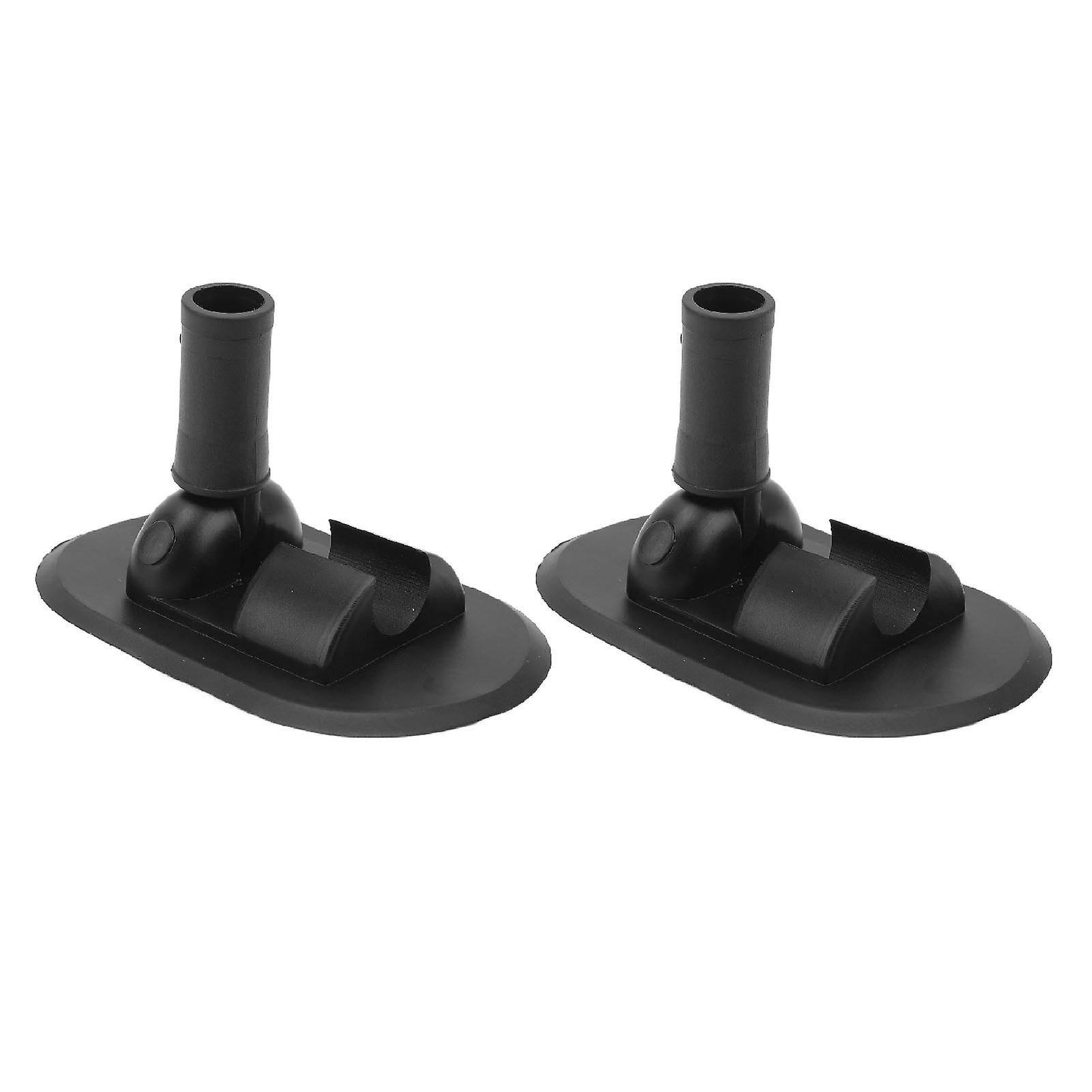 2PCS Inflatable Boat Tent Base PVC 180 Degree Rotation Kayak Canopy Mount Base for Rowing Boat Speedboat 
