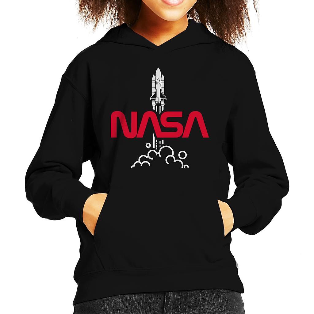NASA Shuttle Launch Logo Kid's Hooded Sweatshirt