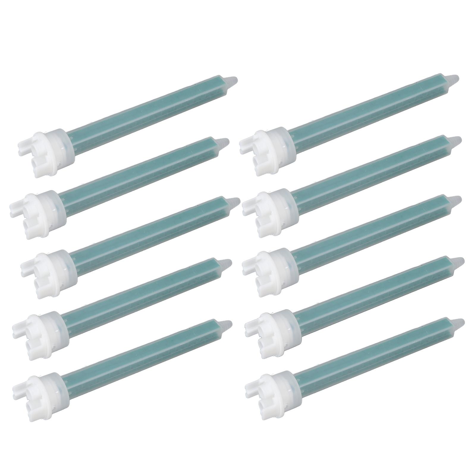 10pcs Mixing Nozzles Plastic Prevent Blocking Adhesive Glue Mixing Nozzle for Applicator