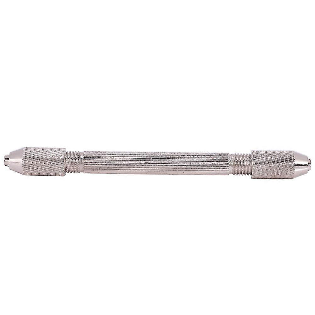 Metal Double End Pin Vise Chuck Hand Drill Bit Twist Jewelry Watch Repair Tool
