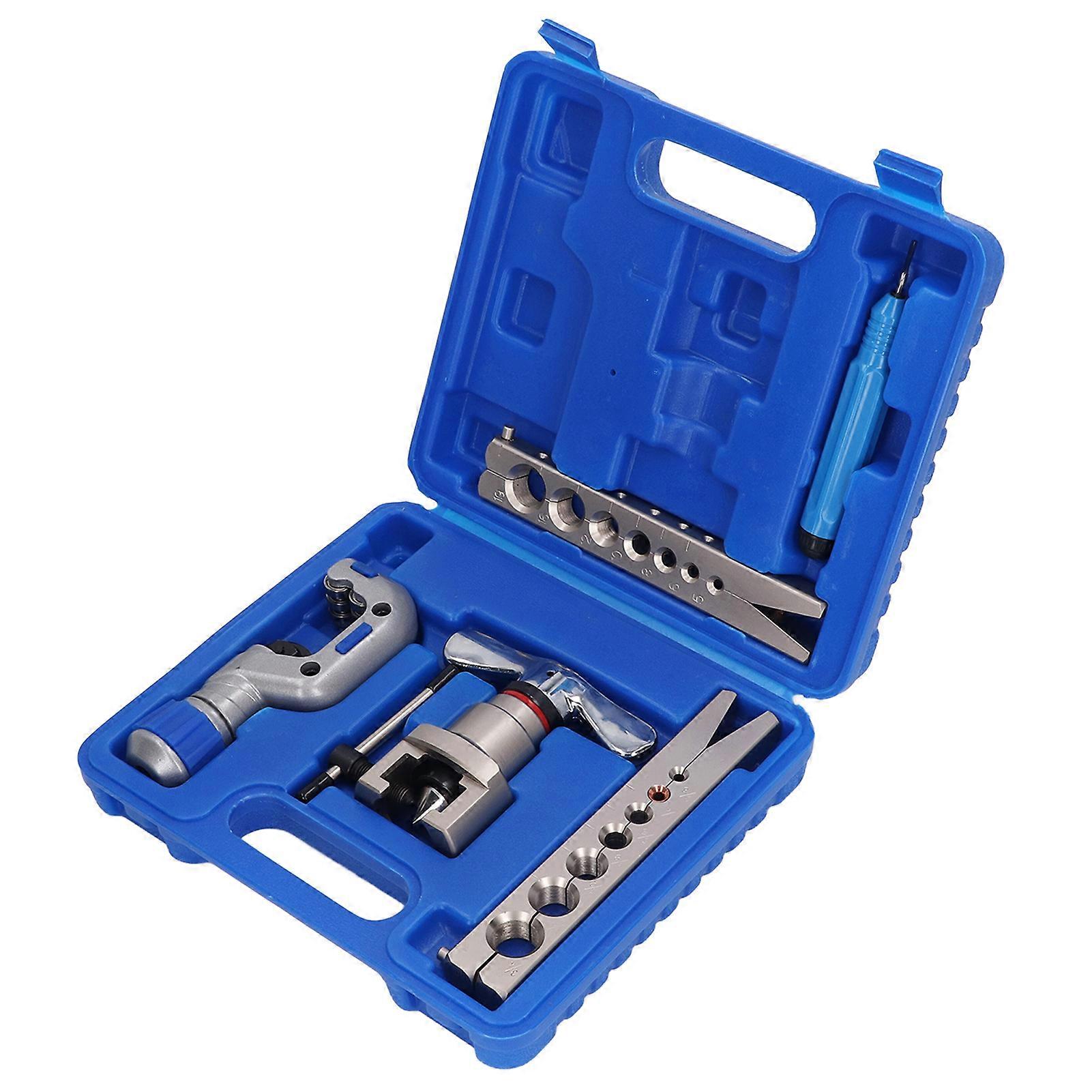 7 Hole Tubing Flaring Tool 3/16in 1/4in 5/16in 3/8in 1/2in 5/8in 3/4in Eccentric Cone Tube Pipe Flaring Tool