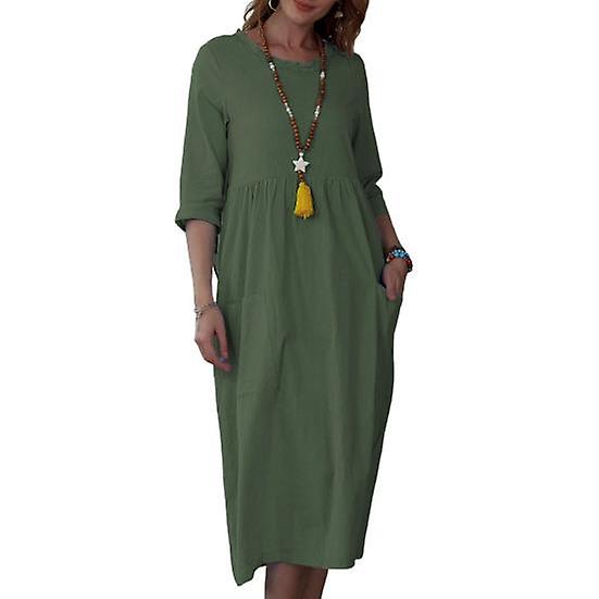 Rochie larga talie inalta dressing sus anti contractie femei frumoase vara o linie midi rochie îmbrăcăminte de zi cu zi