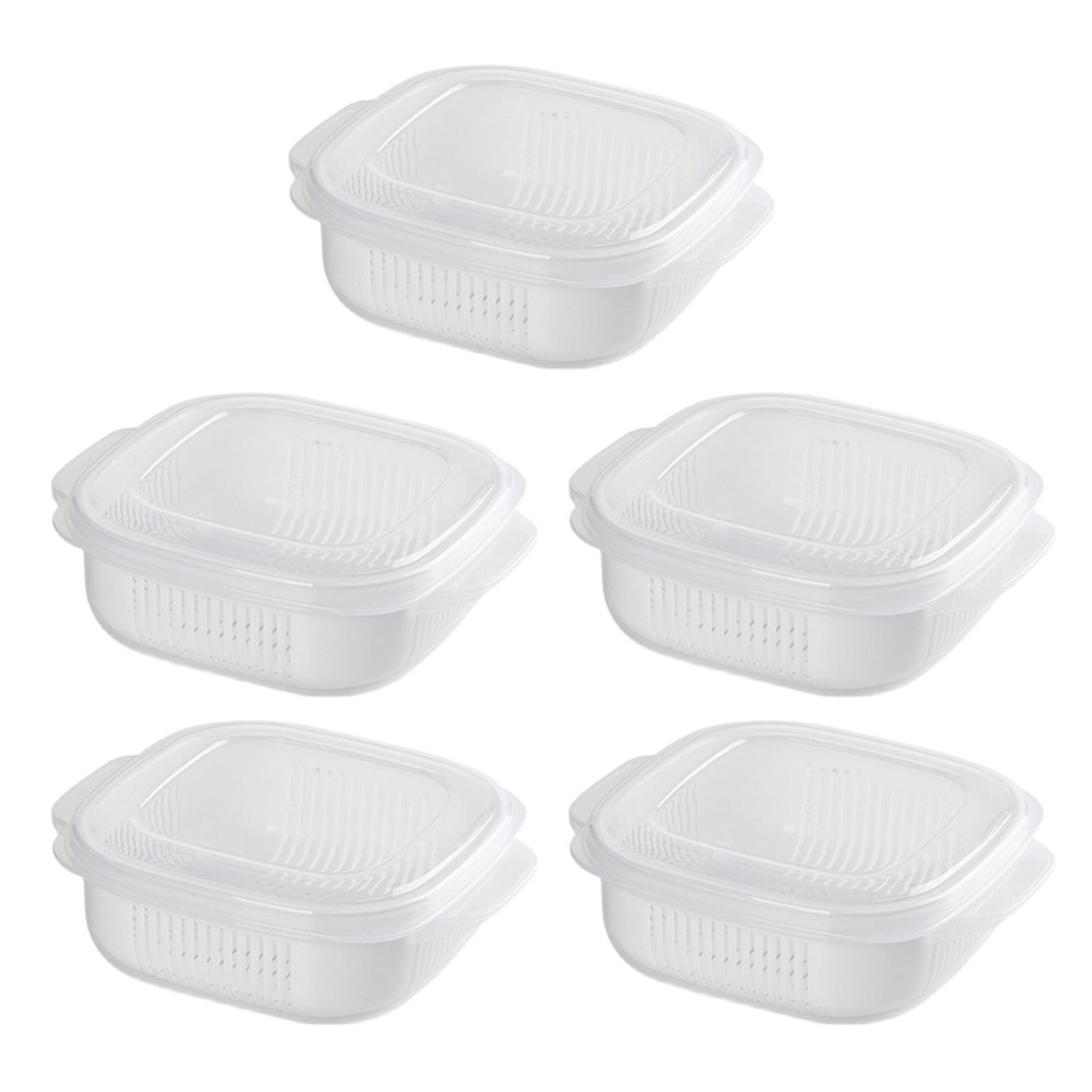 5/10pcs Microwavable Rices Freshing Box Multifunctional Fridges Storage Case for Meat Pastry