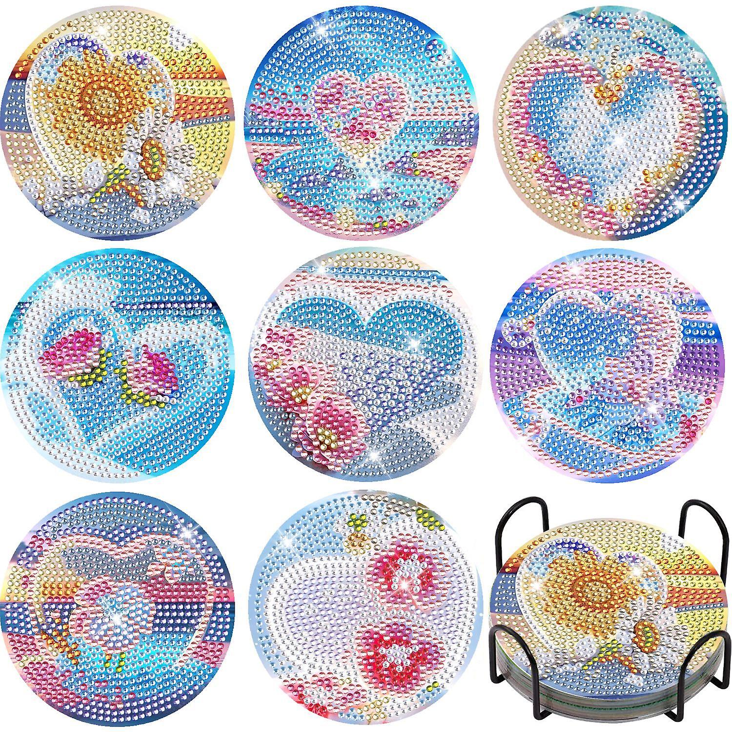Diamond Painted Coasters (Style 13)