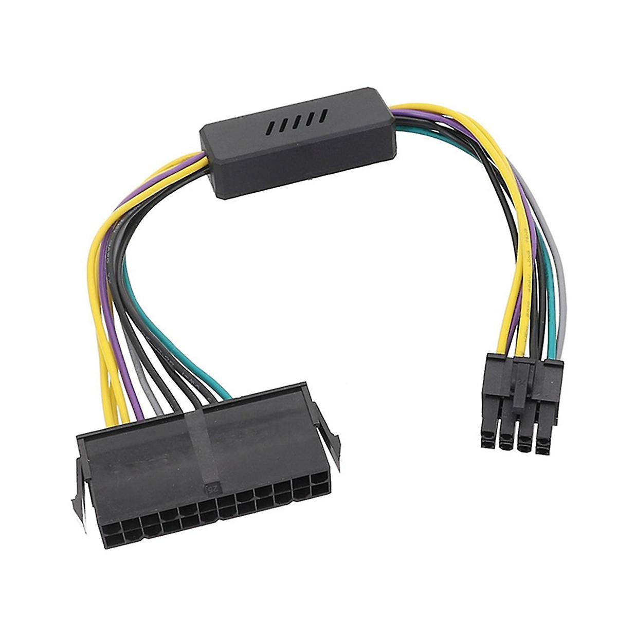 24 Pin to 8 Pin ATX PSU Power Adapter Cable Replacement for 8P Motherboard H61/H81/Q77/Q87/B75/A75/Q75/Q65