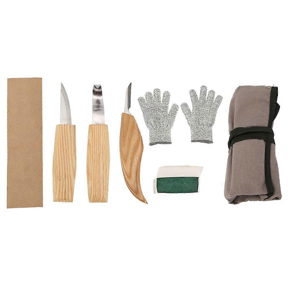 Wood Carving Tools Set - 5pcs Hand Engraving Chisels