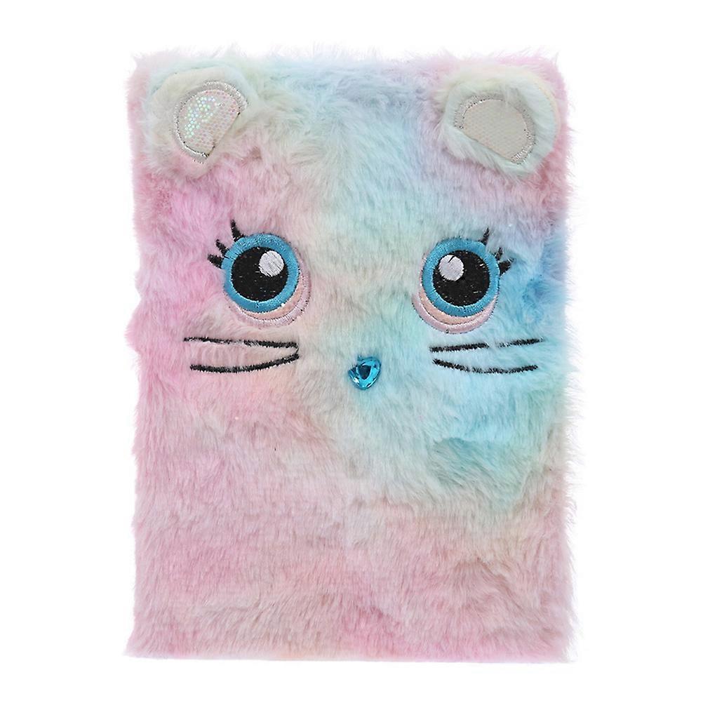 Fluffy Plush Cartoon Notebook Cute Diary Book Notepad Travel Journal Book for Students