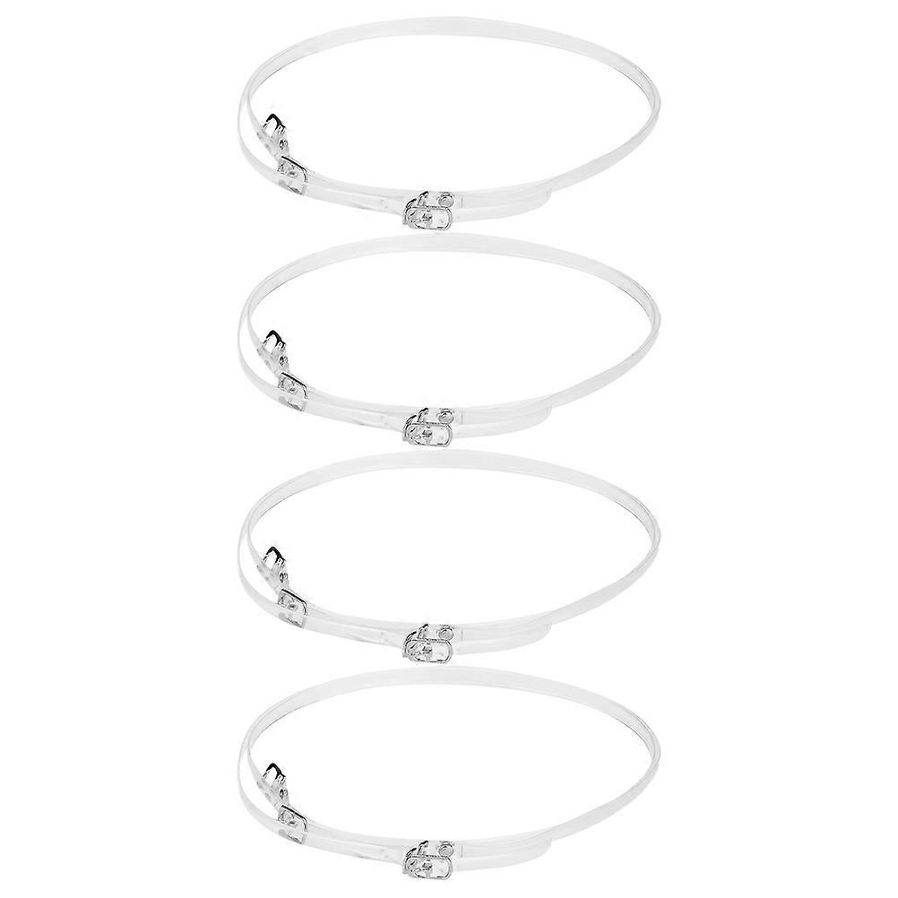4 Pairs of High Heels Anti-loose Shoelace Transparent Shoelaces Practical Shoe Straps