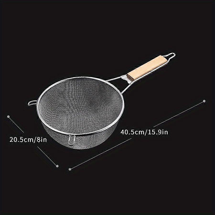 メッシュふるい、メッシュストレーナー、ステンレス鋼メッシュストレーナー、ハンドル付き多機能ストレーナー、フードフィルターストレーナー、ジュース小麦粉フィルター、ストレーナーF