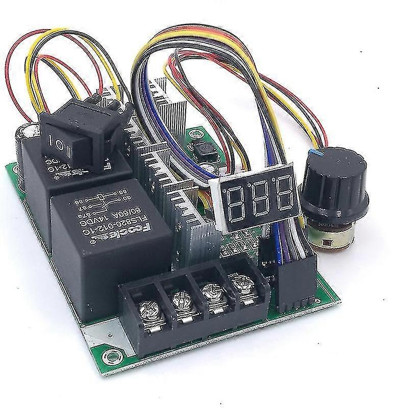 Pwm Speed Controller  Dc Motor Digital Display 0~100% Adjustable Drive Module Input Max60a 12v 24v