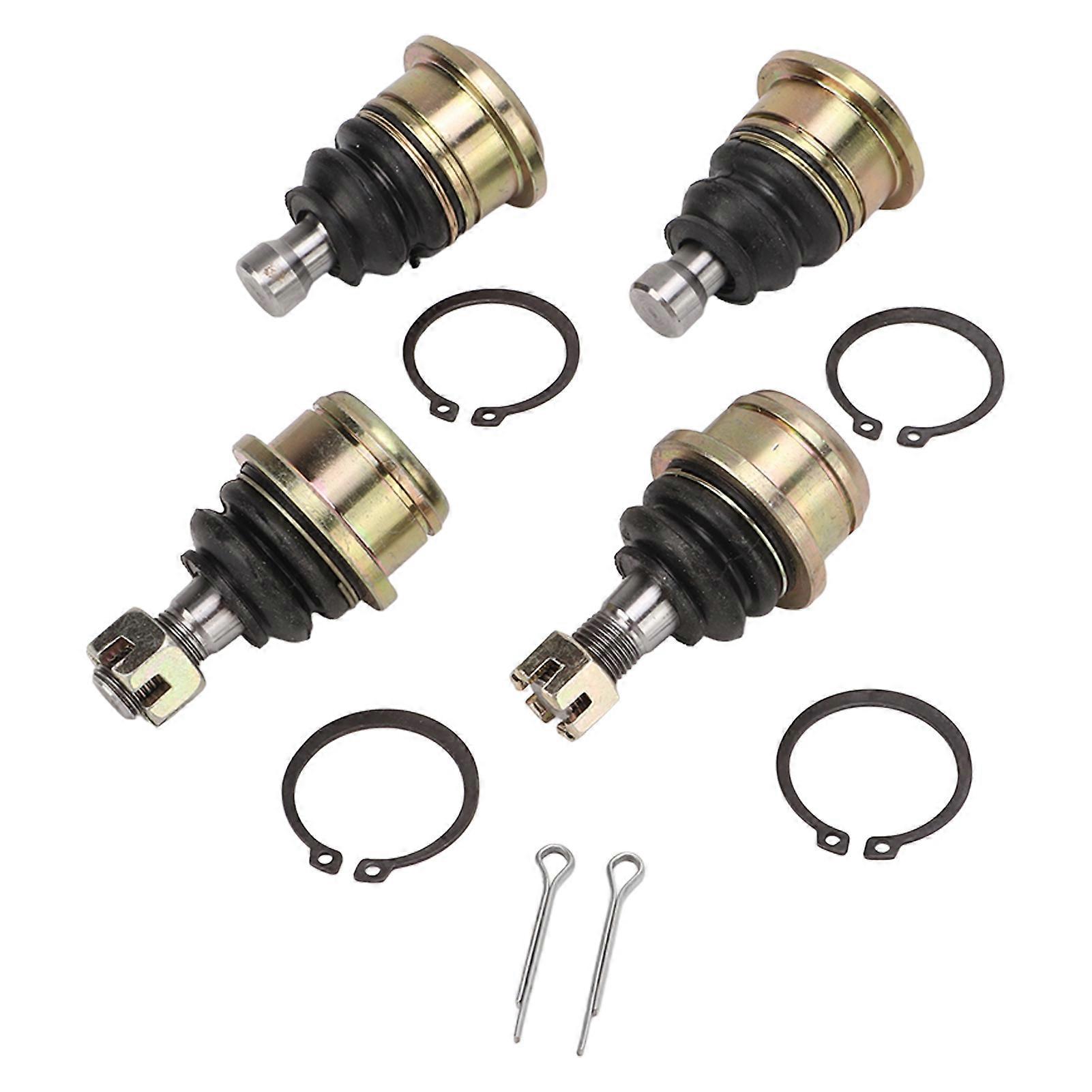 Kit de joint à rotule 4pcs Ensemble d’embout de biellette de direction inférieur supérieur pour VTT UTV 400 450 500 550 700 750 800cc