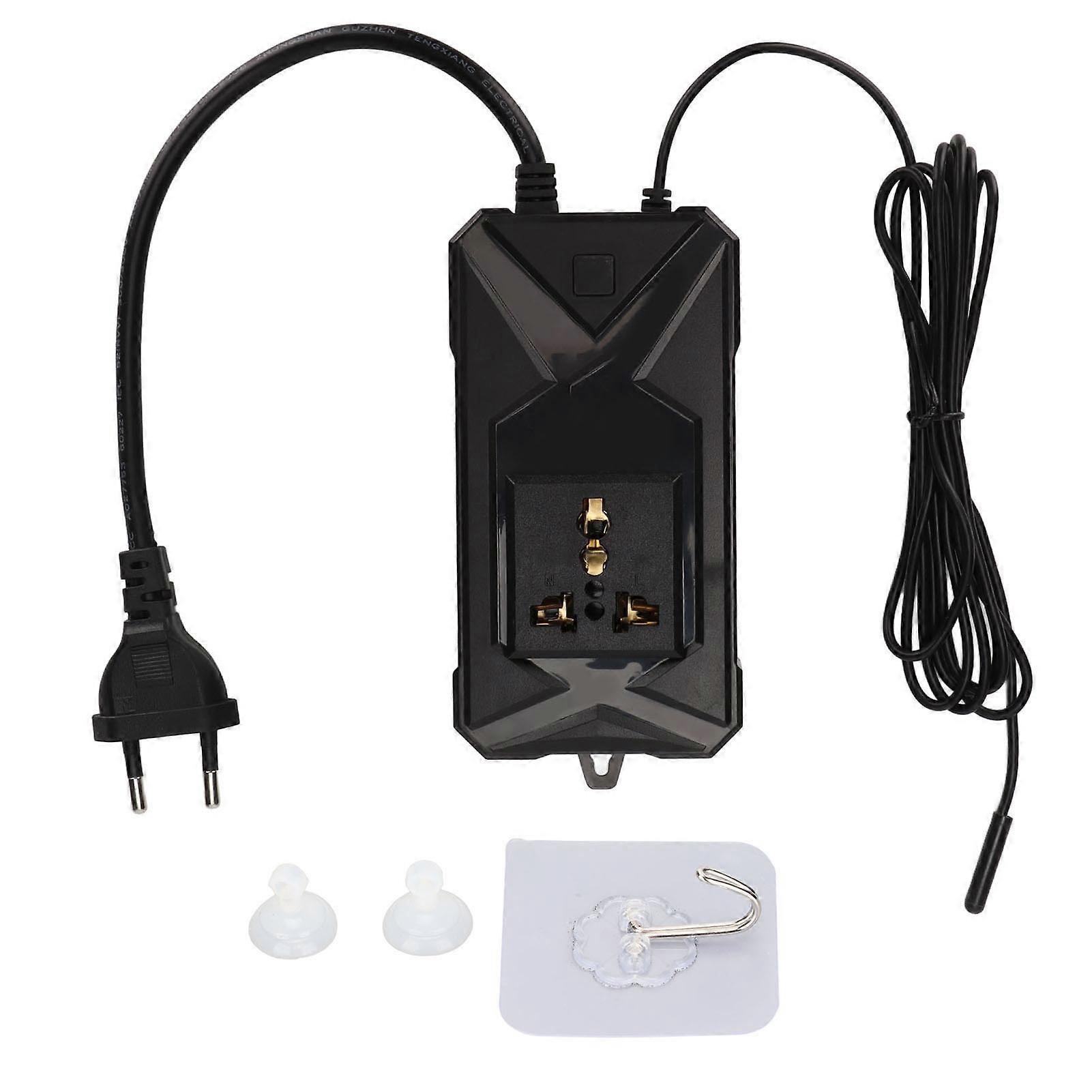 Aquarium Temperature Controller Real Time Digital Over Temp Fish Tank Thermostat with Probe 110?220V EU Plug