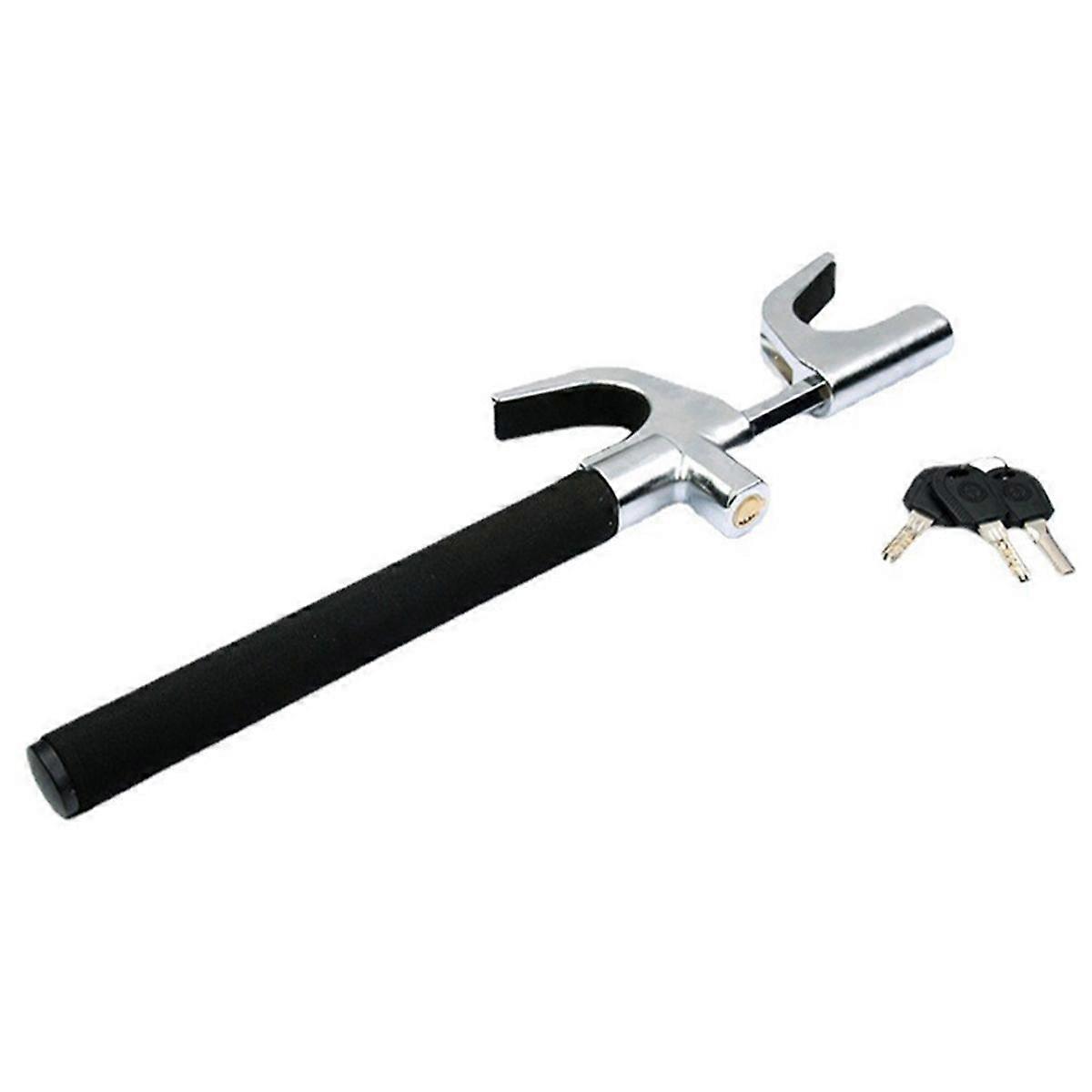 Car Steering Wheel Lock, Wheel Lock, Vehicle Anti-Theft Lock Adjustable Length Clip Double Hook