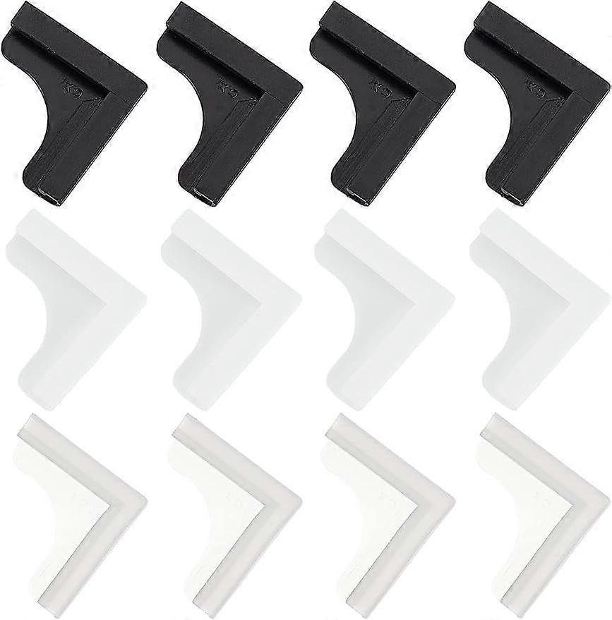 3 Colors 90PCS L Shaped Screen Frame Corners 1/4" Plastic Window Screen Corner Replacement Windows Frame Repair Kit for Door Screen Window Against Sha