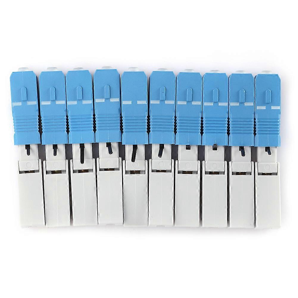 10Pcs Fiber Optic Quick Connector UPC FTTH SC/APC Embedded Fast Cold Adapter