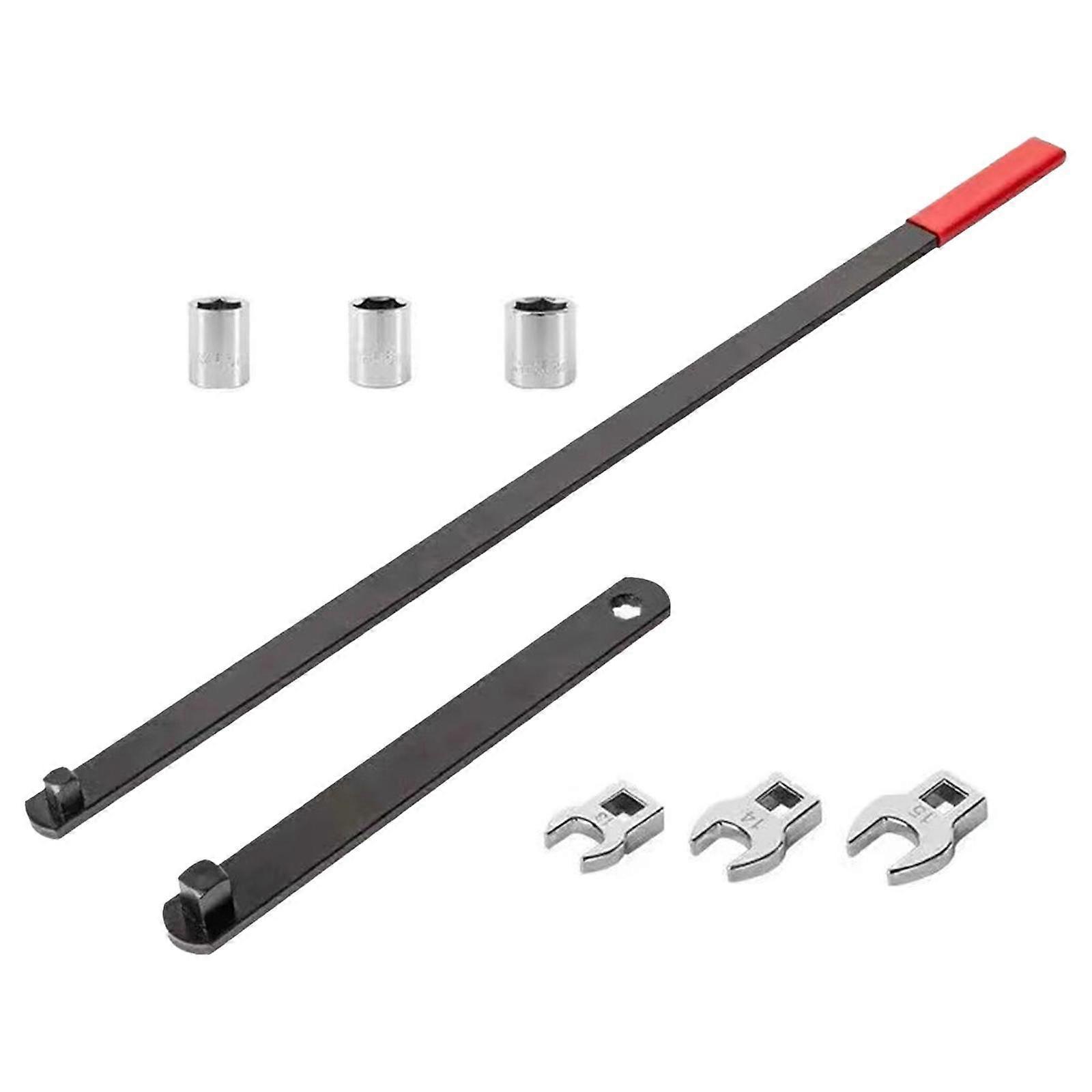 8x Serpentine Belt Tool Kit Universal Ratcheting Serpentine Belt Wrench Tool