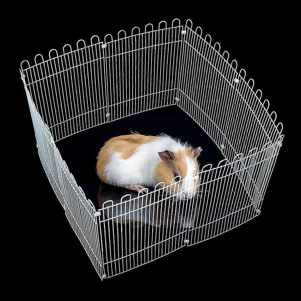 Large 8pcs Paint Coating Iron Net Hamster Fence Playpen Toy With 18pcs Plastic Buckle For Hedgehog Guinea Pig Rabbit