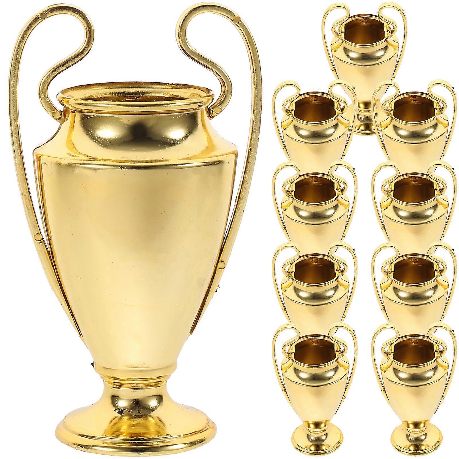 10pcs Delicate Competition Trophy Company Activity Trophy Chic Trophy Desktop Awards Trophy
