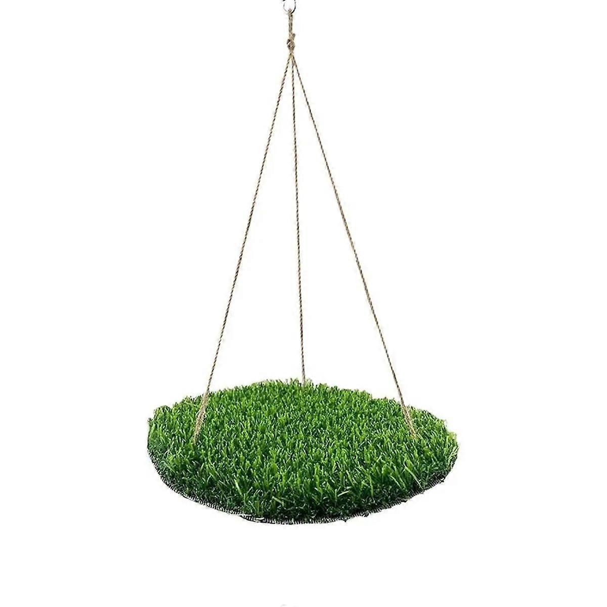 Bird Swing Mat Large Bird Foraging Mat Toys Natural Climbing Perch Bird Toy with Hooks for Cockatoo Parakeets Lovebird