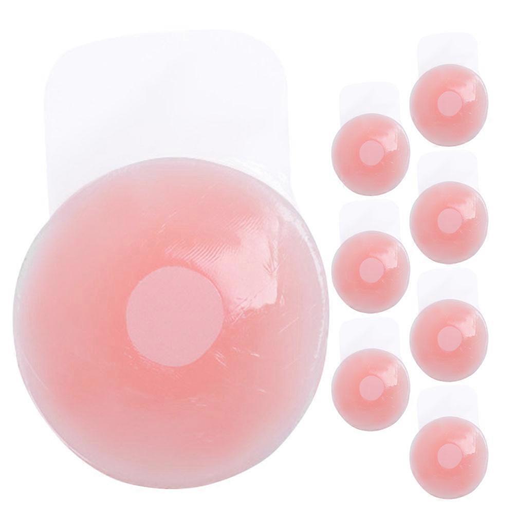 8Pcs Nipple Cover Silicone Reusable Invisible Nipple Pasties Self Adhesive Breathable Soft Breast Pasties