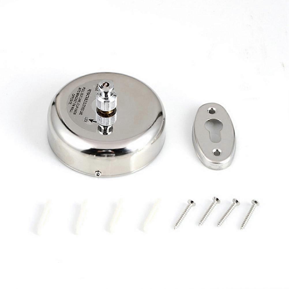 Corde à linge rétractable en acier inoxydable robuste, corde réglable pour une utilisation intérieure et extérieure, système de poulie peu encombrant (2,8 mètres)
