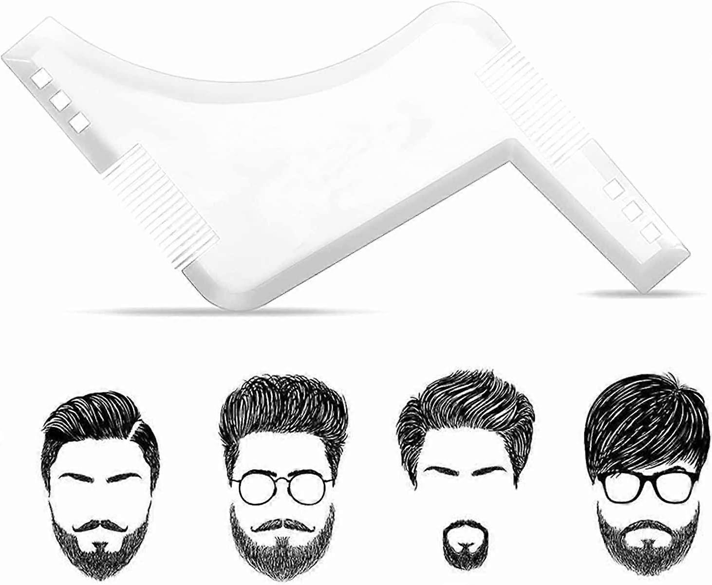 professional beard stencil,beard shapes for chin beard, sideburns, neck,styling toolbrown