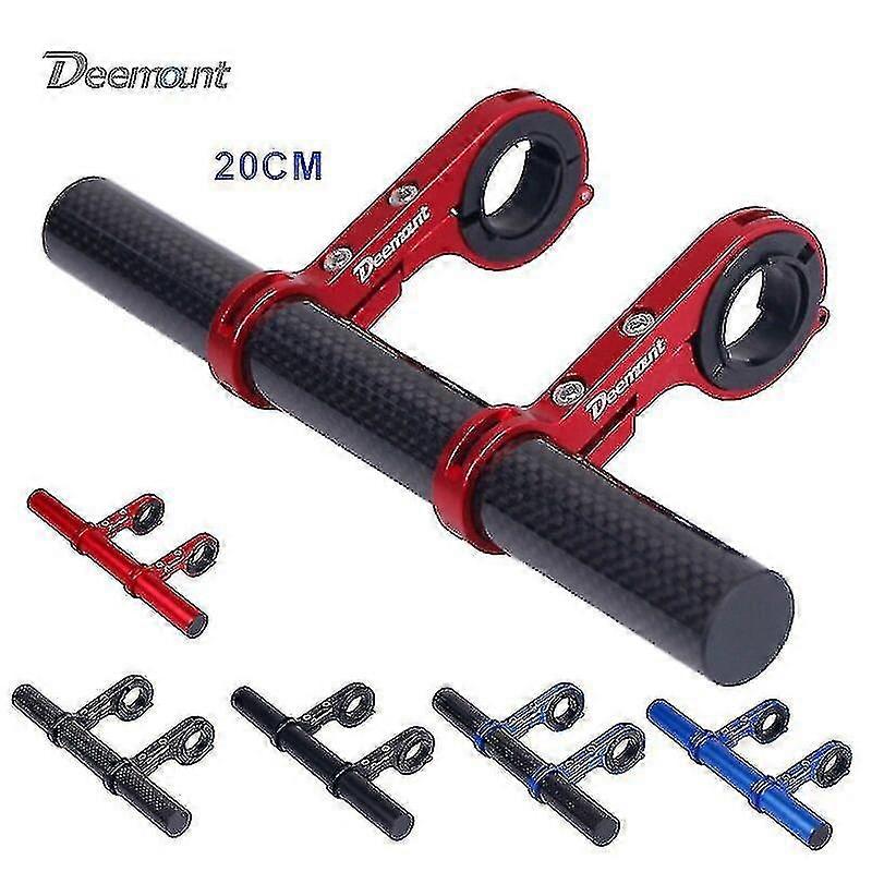 20cm Bicycle Handlebar Extended Bracket Headlight Mount Bar Computer Holder Lamp Alloy Carbon Fiber Support Extender