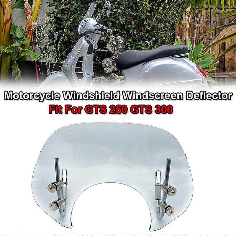 Fit For Vespa GTS 125 250 300 GTS 125 GTS250 GTS300 2008-2022 Motorcycle Windshield Windscreen Airflow Visor Deflector Protector